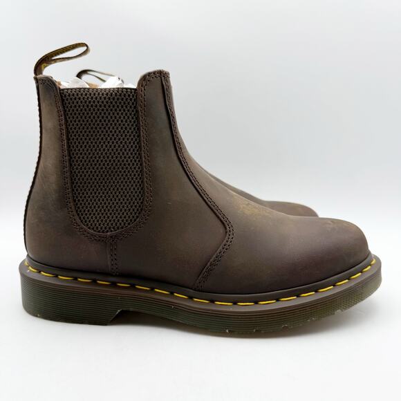 Dr. Martens Unisex 2976 Chelsea Boots EU 42 Womens 10 Mens 9 Brown Leather NIB - Picture 4 of 13